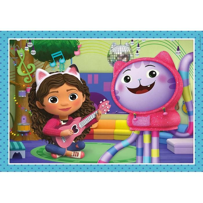 Puzzle - CLEMENTONI - Gabby s Dollhouse - 4 en 1 - Moins de 100 pièces ...