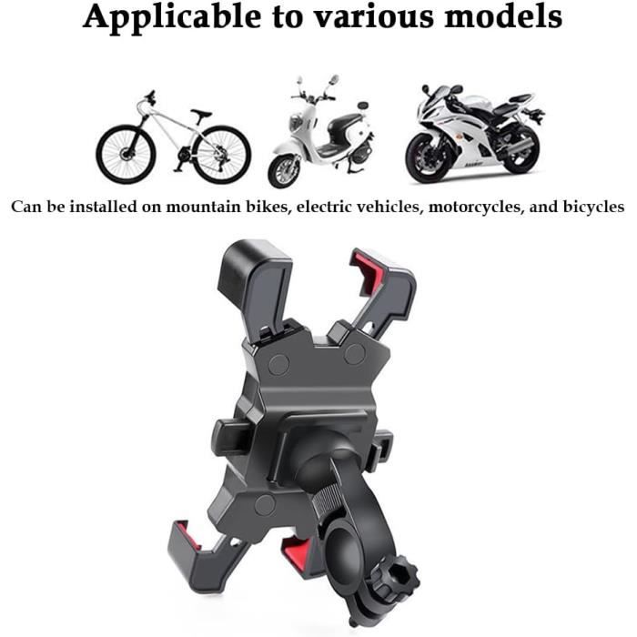 LUROON Support Téléphone Vélo Moto Scooter, Universel Ecran Tactile Etanche Rotation à 360 VTT Support Guidon Housse De Téléphone, Pour 5.5-7.0 Pouces Smartphones | Votre Wishlist Sur