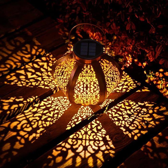 KOOPER Lot De 4 Lanternes Solaires D'extérieur étanches à