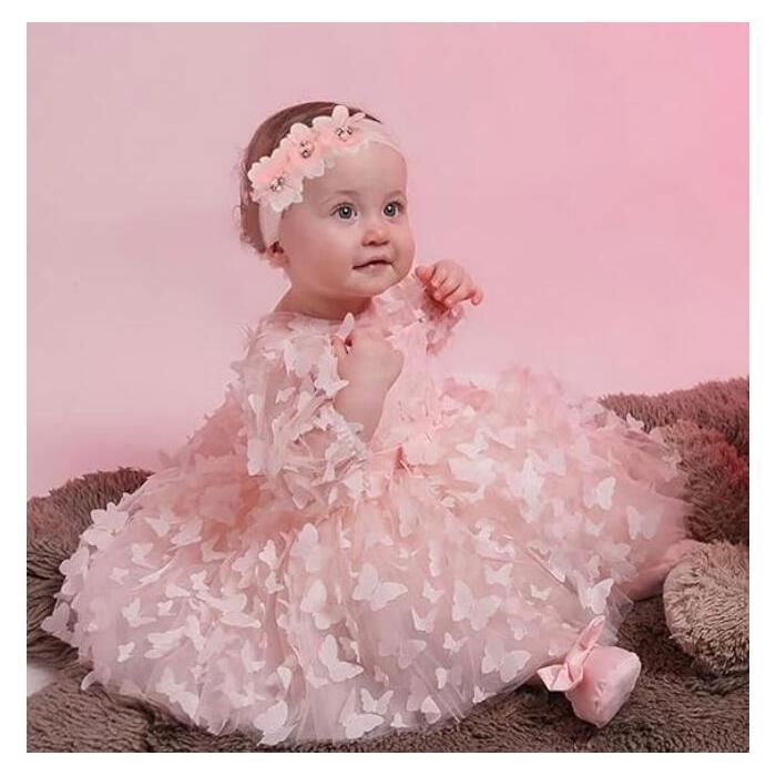 Bébé Fille Petite Robes Tutu Fleur Mariage Anniversaire Cake Smash - Main Image