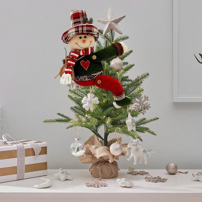 2 Embrasses De Rideaux Style Sapin De Noël - Alliage Vert/doré, Ressort Ajustable - Longueur 38 Cm - Décoration Fenêtre Festive