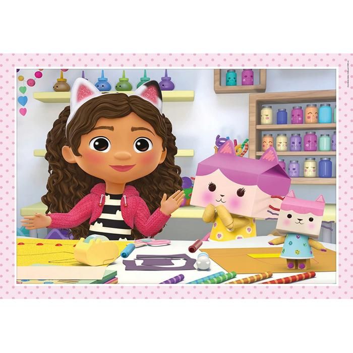 Puzzle - CLEMENTONI - Gabby s Dollhouse - 4 en 1 - Moins de 100 pièces ...
