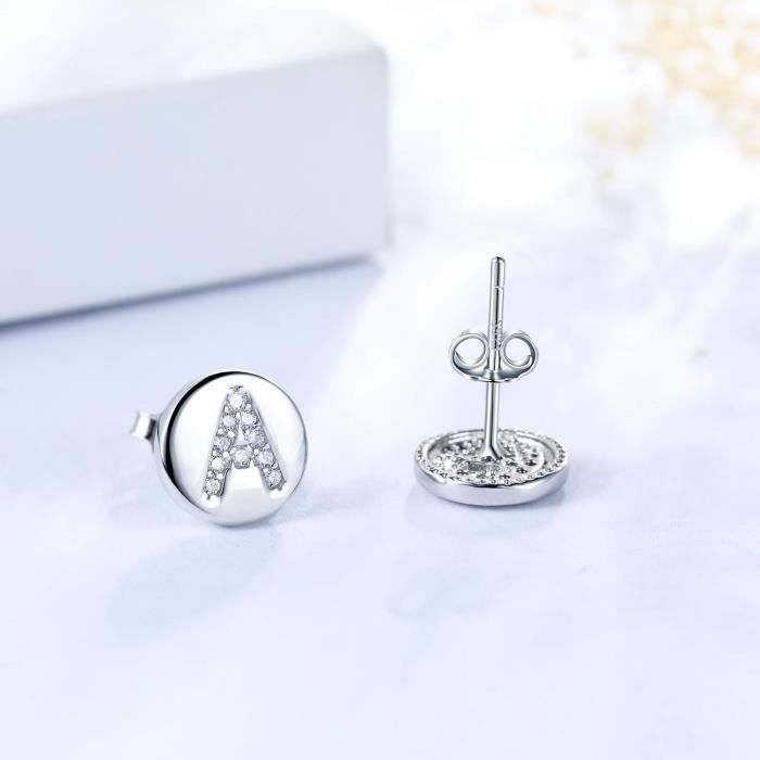 Yumilok Boucles D'Oreilles En Argent Sterling 925 Avec Oxydes De