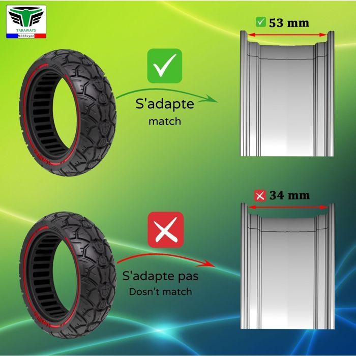 Pneu Plein Alvéolé Pour Kugoo M4 Ou Autre Modèle - Fini Les Crevaisons