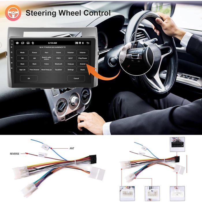 Hizpo Autoradio Pour Audi TT MK2 8J 2006-2014 7 Pouces GPS Navi Android 8-Core 4 + 64G Autoradio Lecteur Audio RDS Carplay BT