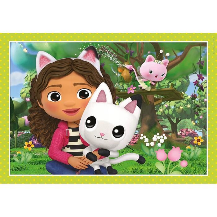 Puzzle - CLEMENTONI - Gabby s Dollhouse - 4 en 1 - Moins de 100 pièces ...