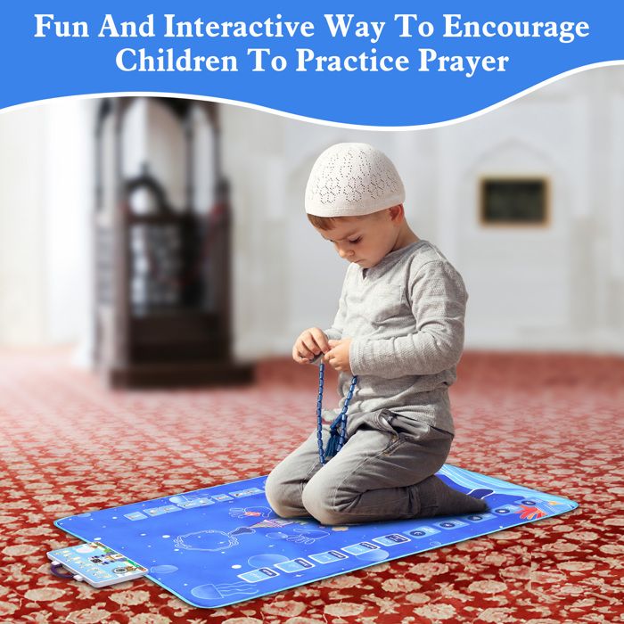 Tapis De Prière Musulman Électronique ¿ Tapis De Prière Interactif Pour Enfant Apprentis Ludique Des Prieres Recitation De Sourates Du Coran Et Doua Inclut Chapelet Musulman Pour Tasbih Tapis De Prière Musulman Électronique ¿ Tapis De Prière Interactif Pour Enfant Apprentis Ludique Des Prieres Recitation De Sourates Du Coran Et Doua Inclut Chapelet Musulman Pour Tasbih