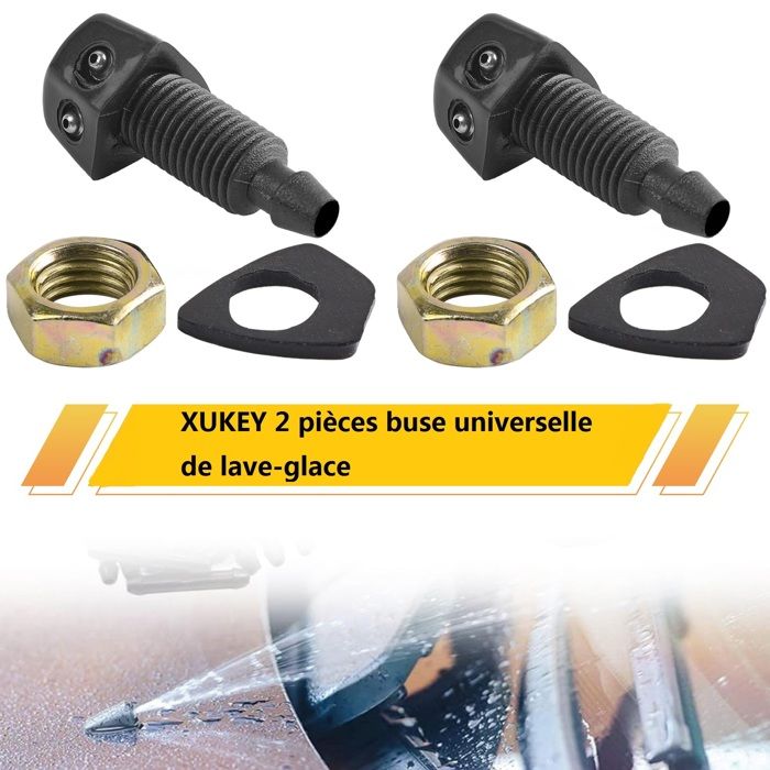 Lot De 4 Gicleurs Essuie-Glace Universels - Buse Lave-Glace Voiture Pour Bras 8mm 9mm, Remplacement Pare-Brise