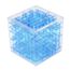 Gaddrt 3D cube puzzle labyrinthe jeu de main boîte de jeux fun cerveau jeu Challenge remuer jouet Bleu 