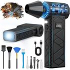 LANTHOUR Souffleur Air Comprim,10000mAh LCD cran 180000RPM Souffleur Dpoussireur lectrique Vitesse de Niveau 4 avec Lampe de Poche