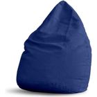Lumaland Pouf Poire XL PLUS 220 L - Ligne Confort - Fauteuil Poire Adulte et Enfant pour Salon - 65 x 80 cm - Bleu Roi