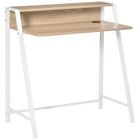HOMCOM - bureau secrétaire - Panneaux MDF classe E1 - 84x45x85cm - Chêne