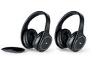 Meliconi - Kit de 2 casques TV digital DUO HP EASY DIGITAL - sans fil avec base émettrice compacte - Autonomie 8h - Portée 100m