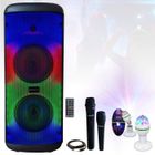 PARTY LIGHT & SOUND Enceinte Mobile Karaoke sur Batterie MS-ELECTRO-SOUND600 USB Bluetooth 600W - 2 Micros - Jeu de Lumière Astro - Fête soirée Boum