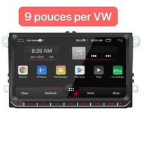9" Autoradio Android 12 Carplay RDS GPS Nav Caméra For VW GOLF 5 6 Touran T5 EOS 2+32