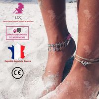 LCC® Chaines bracelets de cheville argent femme fille pendentif vintage sorties pas cher indienne plage sorties pour danser élégant