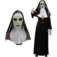 Déguisement de Nonne pour Adulte - Smiffys - Costume Noir et Blanc avec Masque à Capuche - Intérieur