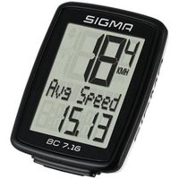 Sigma Ordinateur de vélo BC 7.16 STS Noir