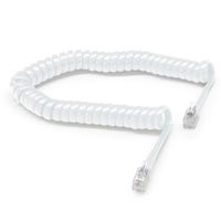 Lot De 2 Câbles Téléphone Fixe 7m RJ9 4P4C - Cordon Combiné Téléphonique Extensible Pour Maison Et Bureau