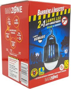 ANTI-MOUSTIQUE Barzone Lampe Led Nomade Anti-Moustiques 2 En 1, I
