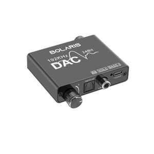 Conversor de Audio Digital Coaxial o Toslink Óptico a RCA Estéreo Analógico - EN