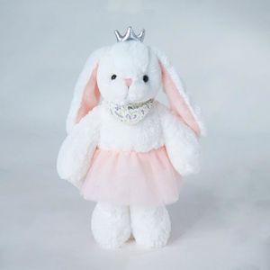 PELUCHE Couronne lapin-36cm - Animal en peluche de Style nordique pour bébés filles, Jolie poupée kawaii Bambi pour e