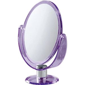 MIROIR SALLE DE BAIN Miroir cosmétique oval grossissant lilas - G-Co201