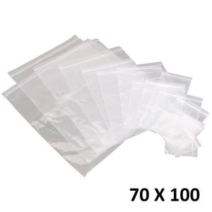 100 pièces Sachets plastiques refermables 20 * 15cm Sachet