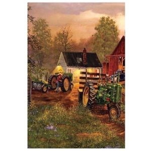 garage mariage café maison Tracteur Xing Plaque murale rétro en aluminium pour bar