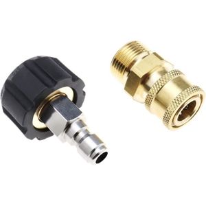 Acheter PDTO adaptateur de pompe de nettoyeur haute pression M22 à 1/4  pouces en laiton mâle femelle Kit connexion rapide