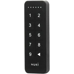 SERRURE - BARILLET NUKI KEYPAD - Digicode Bluetooth - Serrure connectée - Noir - En applique - Neuf