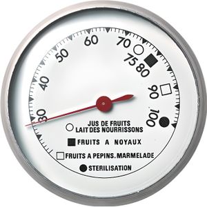 Thermomètre cuisson stérilisation gaine inox