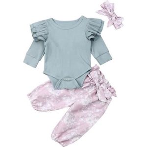 Pack De 5 Pantalons Bébé Avec Pieds MEA BABY - 100% Coton - Mixte