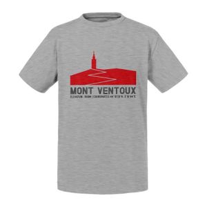MAILLOT DE CYCLISME T-shirt Enfant - Fabulous - Mont Ventoux Vélo France Cyclisme Tour - Gris - Manches courtes - Mixte