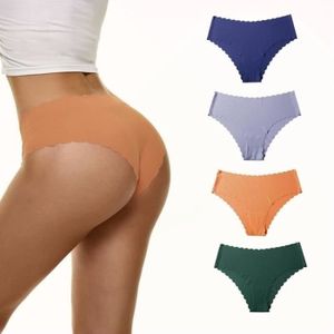 CULOTTE - SLIP Lot de 4 Femmes Culotte en solide sous vêtements d