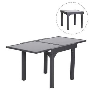 Table de jardin Table de camping 80x75cm plastique terrasses table anthracite table de balcon 