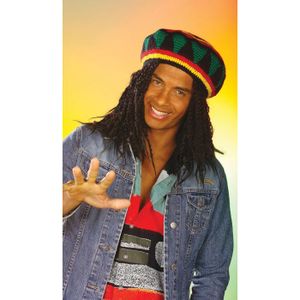 Bonnet Rasta Rouge Jaune Vert - Taille Unique - Nyls Création - Neuf Avec étiquettes