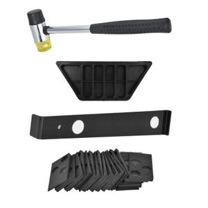 PARQUET - STRATIFIÉ YOSOO Kit d'installation de parquet Kit d'installation de revêtement de sol outil de stratifié avec marteau en caoutchouc/barre de