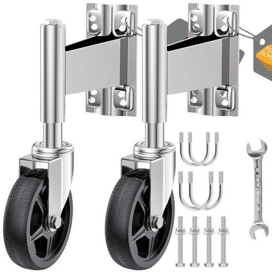 Lot De 2 Roulettes De Rechange Pour Compresseur D'air - 12.7 Cm, Antidérapantes, Absorption Des Chocs, Faciles à Installer ! - 11