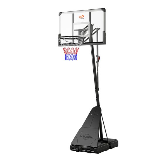 Panier De Basket Réglable 179-200 Cm | Pour Enfants Et Adultes | Noir | Base Remplissable Eau/Sable