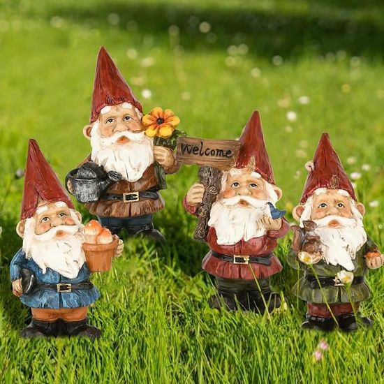 Nain De Jardin Drôle 15cm - Statue Résine Décorative | Pour Extérieur Et Intérieur Déco Fun