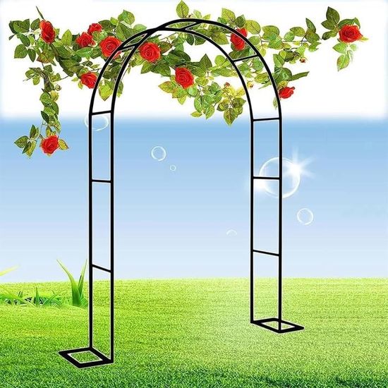 VidaXL Arche Pour Rosiers Avec Jardinières Treillis 180x40x205 Cm