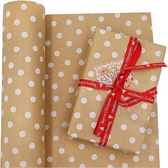 Rouleau De Papier Cadeau De Noël 70 Cm X 2 M Motif Cerfs Et Bois De Cerf  Blanc Multicolore[H2715] - Cdiscount Beaux-Arts et Loisirs créatifs