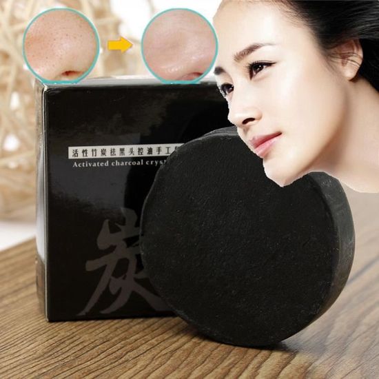Savon Noir Éclaircissant Et Anti-Taches - 200g - 100% Naturel - Pour Le Corps Et Le Visage