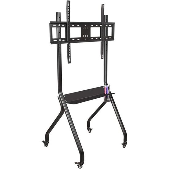 ONKRON Support TV Roulettes Pour 50-90 Pouces TV, Ecran Mobile Sur Pied Poids De 90 Kg, Meuble