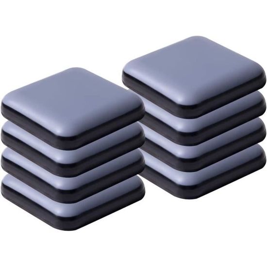 Lot De 8 Patins Glisseurs Carrés à Insérer – 30 Mm Avec Ailettes (réf C4), Pour Chaise