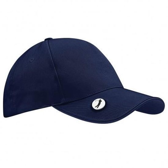 Beechfield Pro-Style Ball Mark Golf Baseball Cap / Headwear (One Size) (French Navy) (5055747772609)