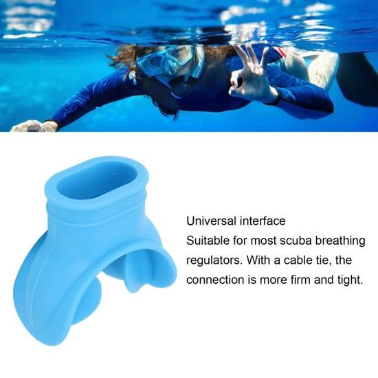 Embout De Détendeur En Silicone Qualité Alimentaire Pour Plongée - Confortable, Indéformable Et Compatible Avec La Plupart Des Tubas