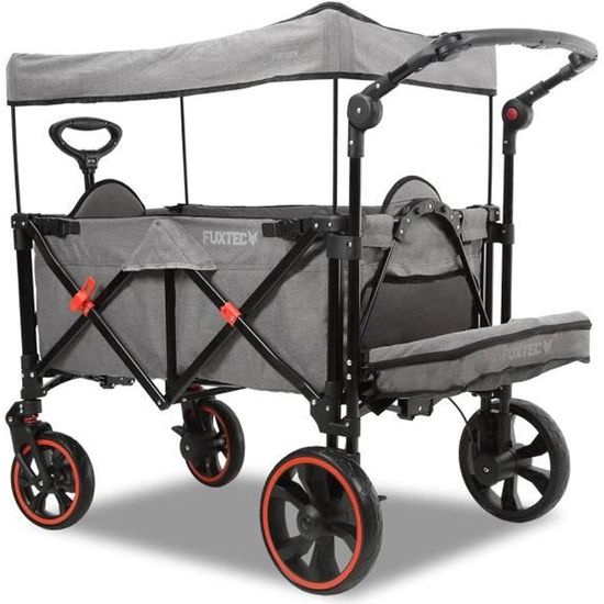 Remorque Vélo PAPILIOSHOP MOVER - Poussette Tout-Terrain Pour 1-2 Enfants, Pliable Et Sécurisée