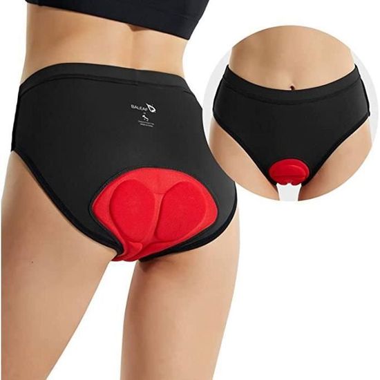 Culotte de velo rembourree pour Femme BALEAF Velo loisir Noir Respirant Polyester et Elasthanne Cdiscount Sport